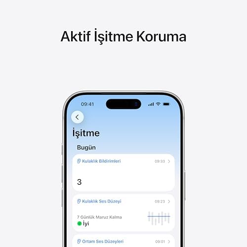 Apple AirPods Pro 3 Kablosuz Kulaklık, Aktif Gürültü Engelleme, Kalp Atış Hızı Algılama, Bluetooth Kulaklık, Uzamsal Ses, Yüksek Ses Kalitesi, USB-C ile Şarj - Görsel 5