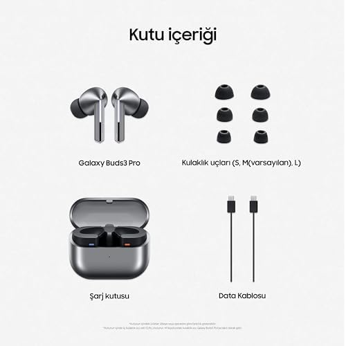 Samsung Galaxy Buds3 Pro, Gümüş, Kablosuz Bluetooth Kulak İçi Kulaklık, Adaptif Gürültü Kontrolü, Hi-Fi Ses, 360 Audio (Samsung Türkiye Garantili) - Görsel 4