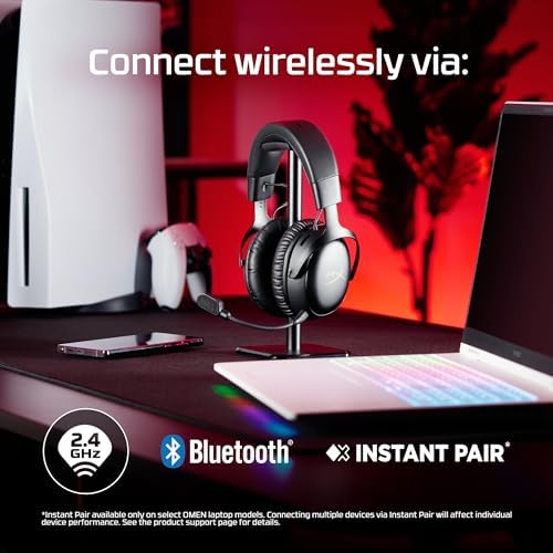 HyperX Cloud III S Wireless Black-Red Gaming Headset Kablosuz Oyuncu Kulaklığı - Görsel 4