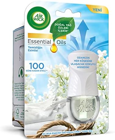Air Wick Elektrikli Oda Kokusu Esansiyel Yağlar Cihaz + Yedek Şişe Temizliğin Esintisi - Görsel 2