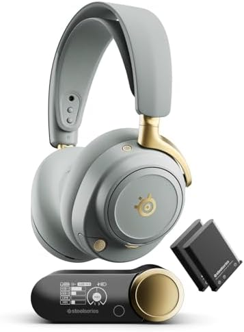 SteelSeries Arctis Nova Elite Hi-Res Wireless Gaming Kulaklık - Sage Gold - Görsel 2