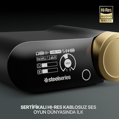 SteelSeries Arctis Nova Elite Hi-Res Wireless Gaming Kulaklık - Sage Gold - Görsel 3