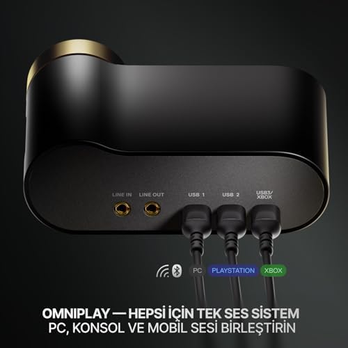 SteelSeries Arctis Nova Elite Hi-Res Wireless Gaming Kulaklık - Sage Gold - Görsel 5