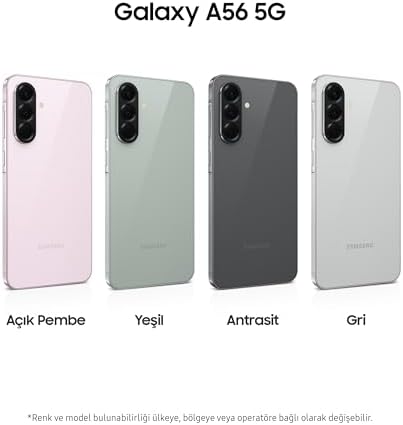 Samsung Galaxy A56 5G, Android Akıllı Telefon, 256GB Depolama, 8GB RAM, Gri, 6x İşletim Sistemi Yükseltmesi, Büyük Ekran, Uzun Pil Ömrü, 8GB + 256GB - Görsel 4