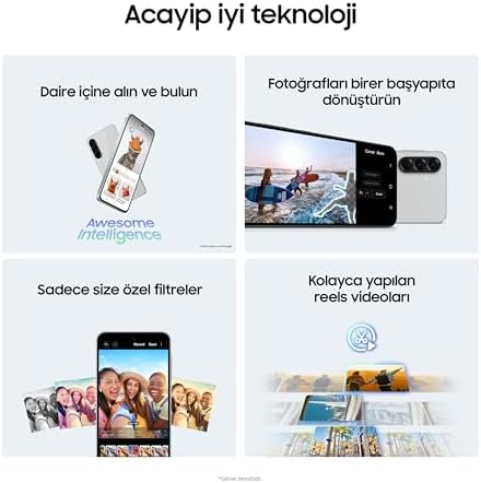 Samsung Galaxy A56 5G, Android Akıllı Telefon, 256GB Depolama, 8GB RAM, Gri, 6x İşletim Sistemi Yükseltmesi, Büyük Ekran, Uzun Pil Ömrü, 8GB + 256GB - Görsel 6