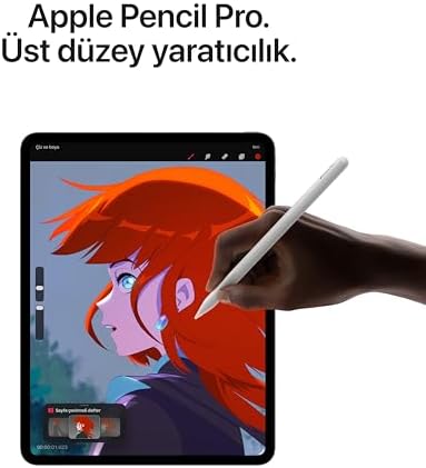 Apple iPad Pro (M5): 13 inç Ultra Retina XDR Ekran, 512 GB, 12 MP Ön/Arka Kamera, LiDAR Tarayıcısı, Wi-Fi, Face ID, Tüm Gün Süren Pil Ömrü, Standart cam — Gümüş Rengi - Görsel 6