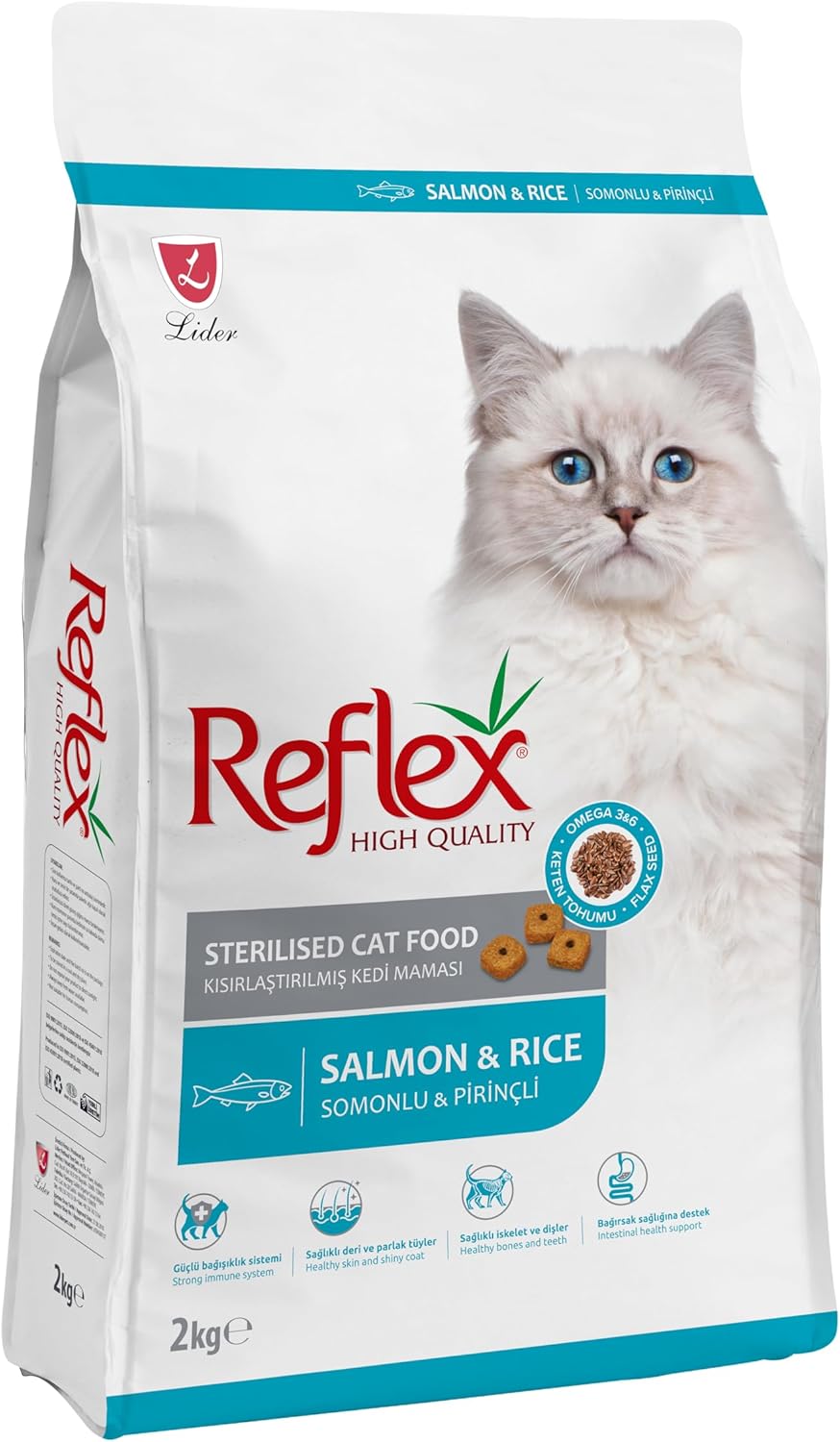 REFLEX PLUS SOMONLU KISIRLAŞTIRILMIŞ KEDİ MAMASI 1 KG - Görsel 4