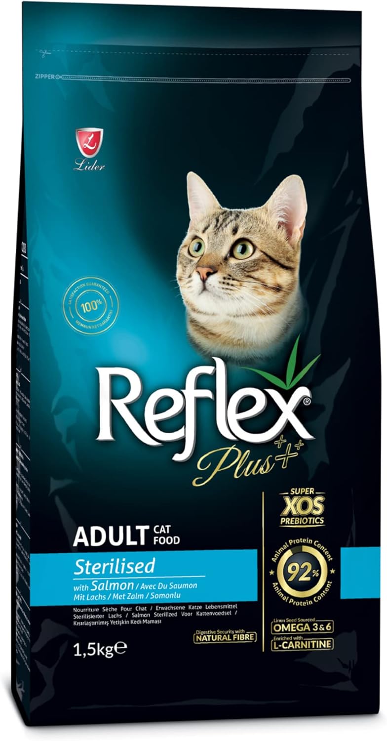 REFLEX PLUS SOMONLU KISIRLAŞTIRILMIŞ KEDİ MAMASI 1 KG - Görsel 5