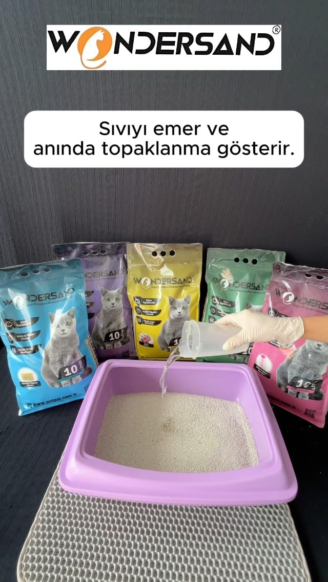 Proline Doğal Topaklanan İnce Taneli Lavanta Kokulu Kedi Kumu 10 Lt - Görsel 5