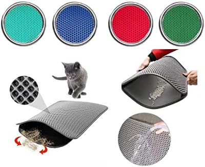 Miapet Elekli Kedi Tuvalet Önü Paspası 60 x 45 cm GRİ - Görsel 2