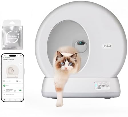 UBPet C10 Pro Kameralı Akıllı Kedi Tuvaleti – Entegre HD Kameralı, Otomatik Temizleme, Mobil Uygulama Kontrolü, Akıllı Sensörler, Sessiz Çalışma, Geniş İç Hacim, Koku Hediyeli - Görsel 2