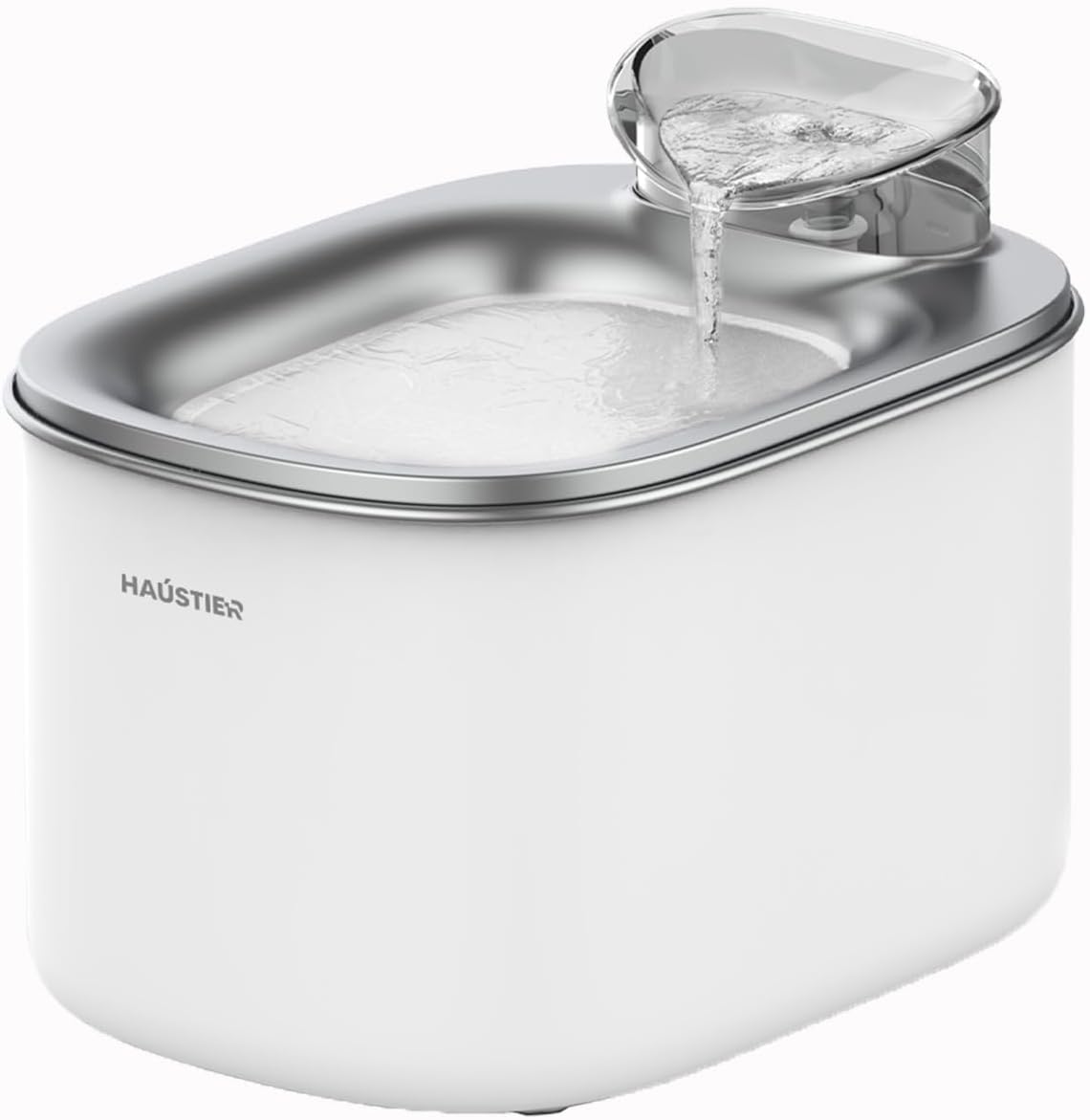 Haustier WF007L Otomatik Kedi Su Sebili,Kedi Su Çeşmesi, Su Şelalesi, Su Pınarı 3.5Lt Geniş Hazne, Bpa Içermez, Ultra Sessiz (Beyaz) - Görsel 1