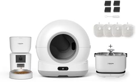 Xenon Smart Akıllı Otomatik Kedi Tuvaleti (Kameralı) Hareket Algılamalı Köpek Mama Kabı (Kameralı) Şarjlı Bataryalı Su Pınarı Sebili ve Filtre (4 Adet) Evcil Hayvan 4'lü Pet Ürünleri Başlangıç Seti - Görsel 2