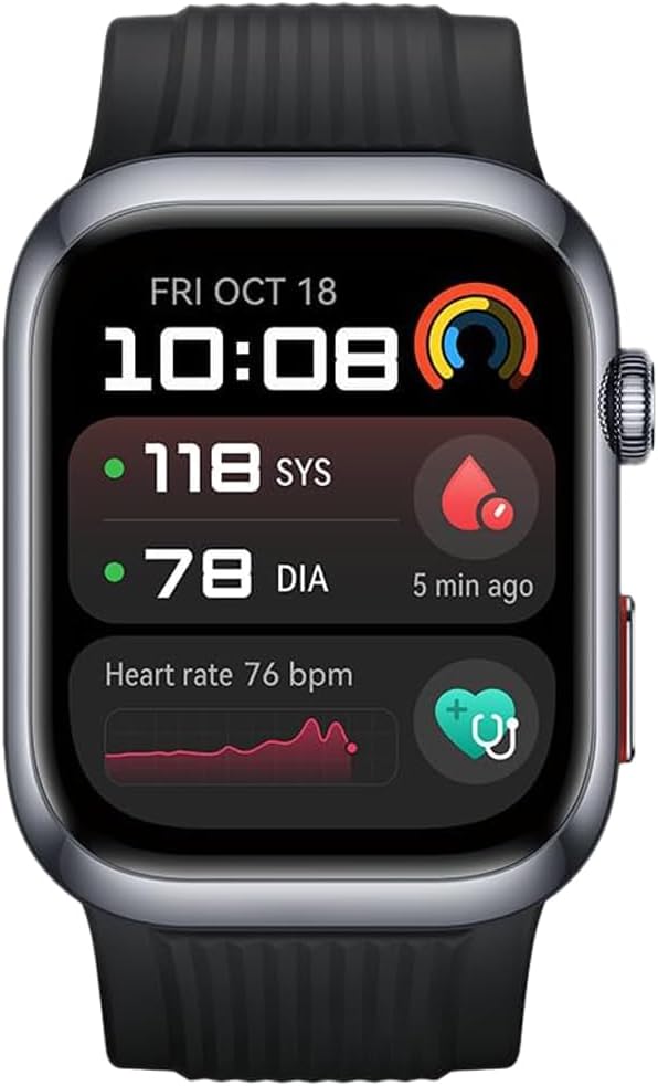HUAWEI WATCH D2 Akıllı Saat, 1,8 inç AMOLED Dokunmatik ekran, Kan Basıncı İzleme, İnce Tasarım, Bluetooth Arama, iOS Android ile uyumlu, 6 aylık HUAWEI care+, Ücretsiz Akıllı Ölçek, Siyah - Görsel 1