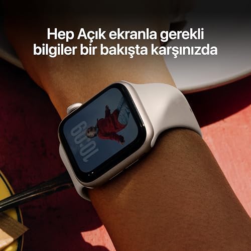 Apple Watch SE 3 GPS + Cellular 40 mm Yıldız Işığı Alüminyum Kasa Akıllı Saat ve Yıldız Işığı Spor Kordon - S/M. Fitness ve Uyku Takibi, Kalp Atış Hızı Takibi, Hep Açık Ekran, Suya Dayanıklı Tasarım - Görsel 5