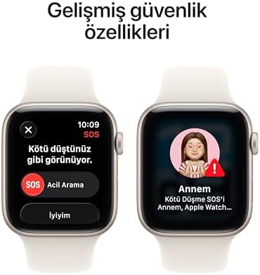 Apple Watch SE 3 GPS + Cellular 40 mm Yıldız Işığı Alüminyum Kasa Akıllı Saat ve Yıldız Işığı Spor Kordon - S/M. Fitness ve Uyku Takibi, Kalp Atış Hızı Takibi, Hep Açık Ekran, Suya Dayanıklı Tasarım - Görsel 7