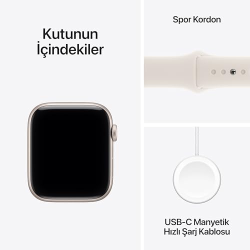 Apple Watch SE 3 GPS + Cellular 40 mm Yıldız Işığı Alüminyum Kasa Akıllı Saat ve Yıldız Işığı Spor Kordon - S/M. Fitness ve Uyku Takibi, Kalp Atış Hızı Takibi, Hep Açık Ekran, Suya Dayanıklı Tasarım - Görsel 8