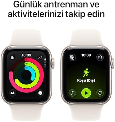 Apple Watch SE 3 GPS + Cellular 40 mm Yıldız Işığı Alüminyum Kasa Akıllı Saat ve Yıldız Işığı Spor Kordon - M/L. Fitness ve Uyku Takibi, Kalp Atış Hızı Takibi, Hep Açık Ekran, Suya Dayanıklı Tasarım - Görsel 6