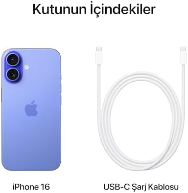 Apple iPhone 16 (128 GB) - Laciverttaş - Görsel 7