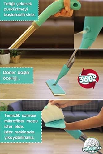 Makkam Home SPREY MOP 4 MİKROFİBER MOP (Krem) - Görsel 4