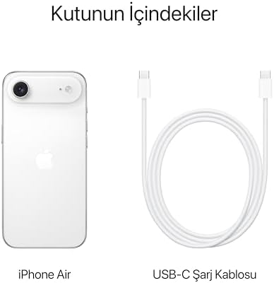 Apple iPhone Air 256 GB: Şimdiye Kadarki En İnce iPhone, 120 Hz’e kadar ProMotion teknolojisine sahip 6.5 inç ekran, Güçlü A19 Pro Çip, Center Stage Özellikli Ön Kamera; Pamuk Beyazı - Görsel 7