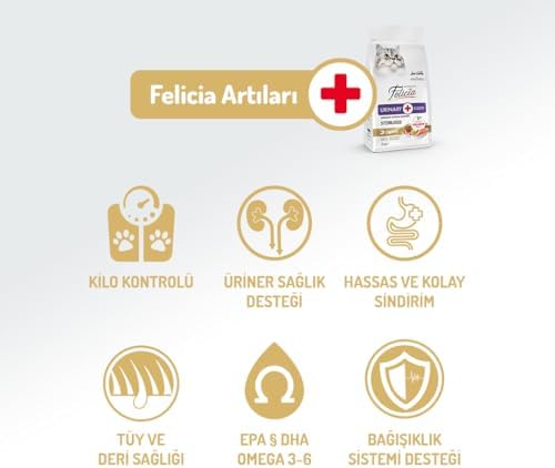Felicia 5 Kg Kolajenli Somonlu Az Tahıllı Kısırlaştırılmış Kedi Maması HypoAllergenic Kedi Maması - Görsel 2
