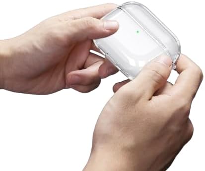 Soft Yumuşak Şeffaf Esnek Silikon Airpods Pro 3 ile uyumlu Kulaklık Kılıfı ve Karabina Anahtarlık (Şeffaf, Airpods Pro 3) - Görsel 5